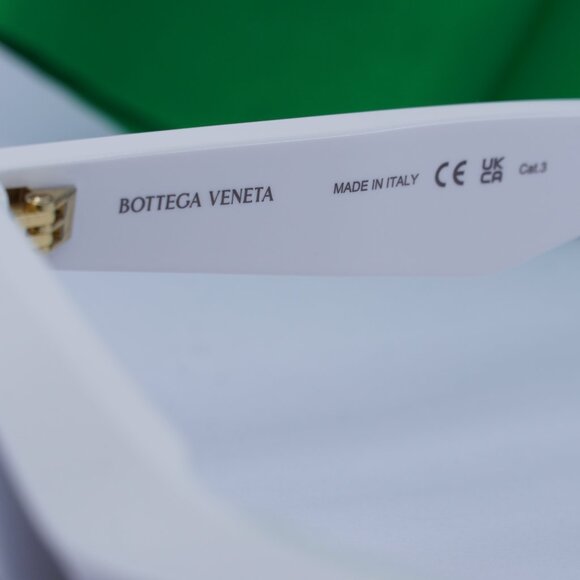 Bottega Veneta BV1326S 004 Rectangle Sunglasses - Ivory/Brown - Picture 6 of 10